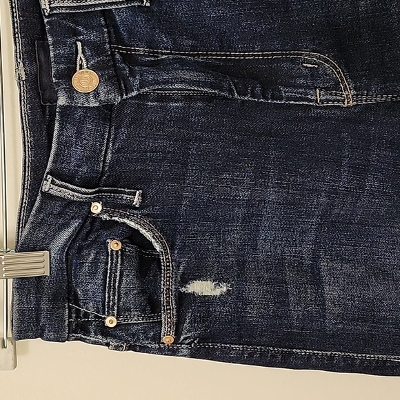 MOTHER The Looker High-Rise Ankle Fray Skinny Jeans in Close to the Edge 24 - Picture 6 of 16